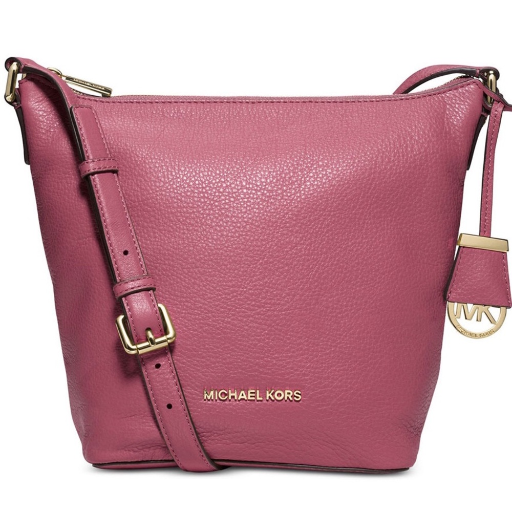 Michael Kors leather tulip messenger bag